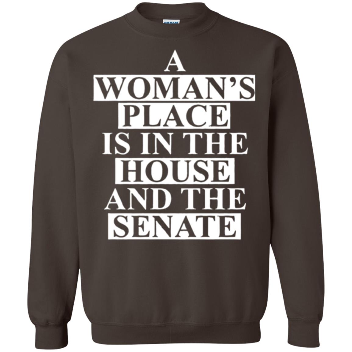 A Wonma_s Place Is In The House And The Senate T-shirt Dark Chocolate