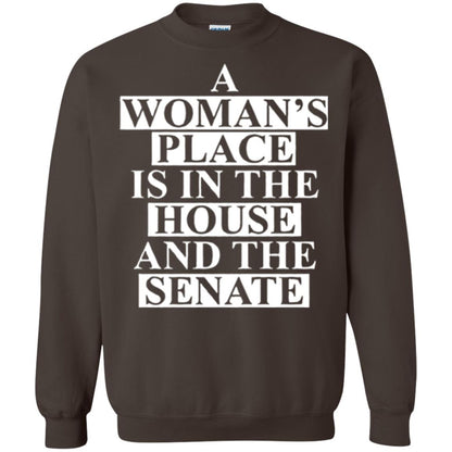 A Wonma_s Place Is In The House And The Senate T-shirt Dark Chocolate