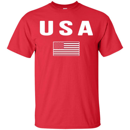 American Flag Us America United States T-shirt Red