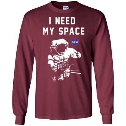 Faded Astronaut T-shirt I Need My Space Maroon