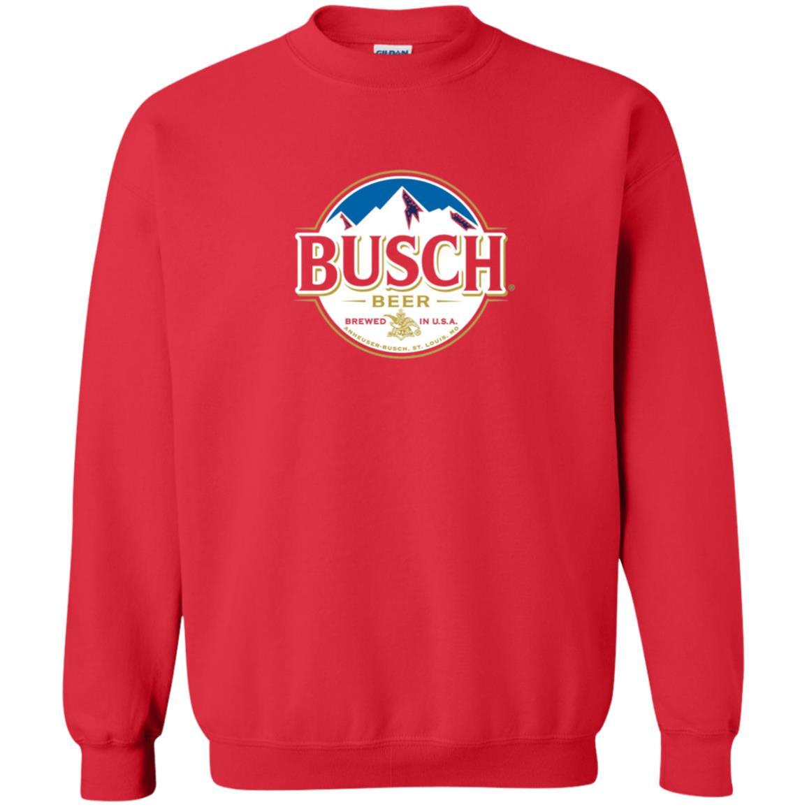 Beer Lovers T-shirt Busch Beer Red