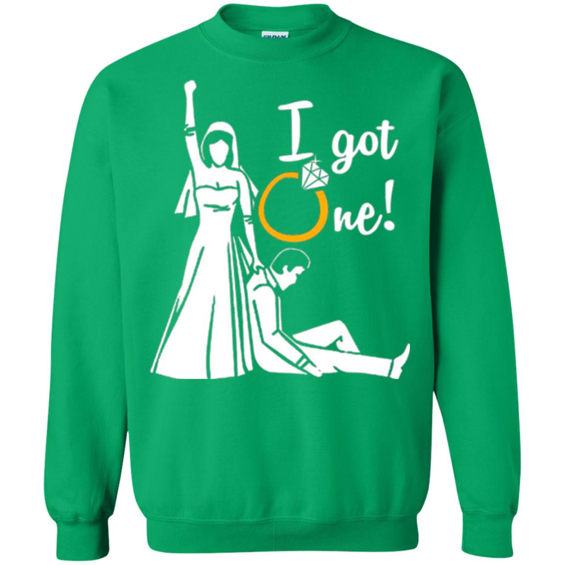 Just Married T-shirt I Got One - Funny Gift For Bride Irish Green