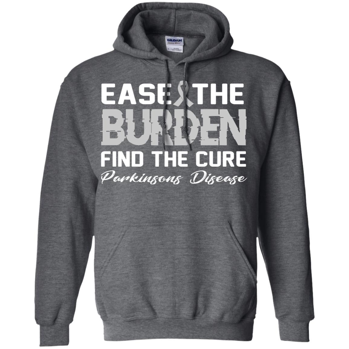 Ease The Burden Find The Cure Parkinson's Awareness T-shirt Dark Heather