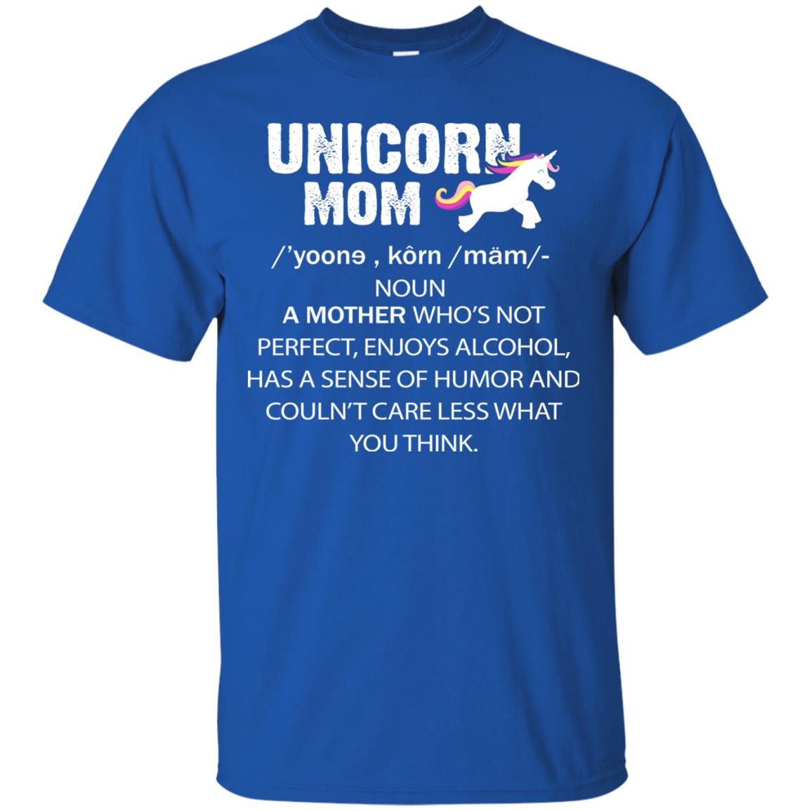 Unicorn Mom Shirt Royal
