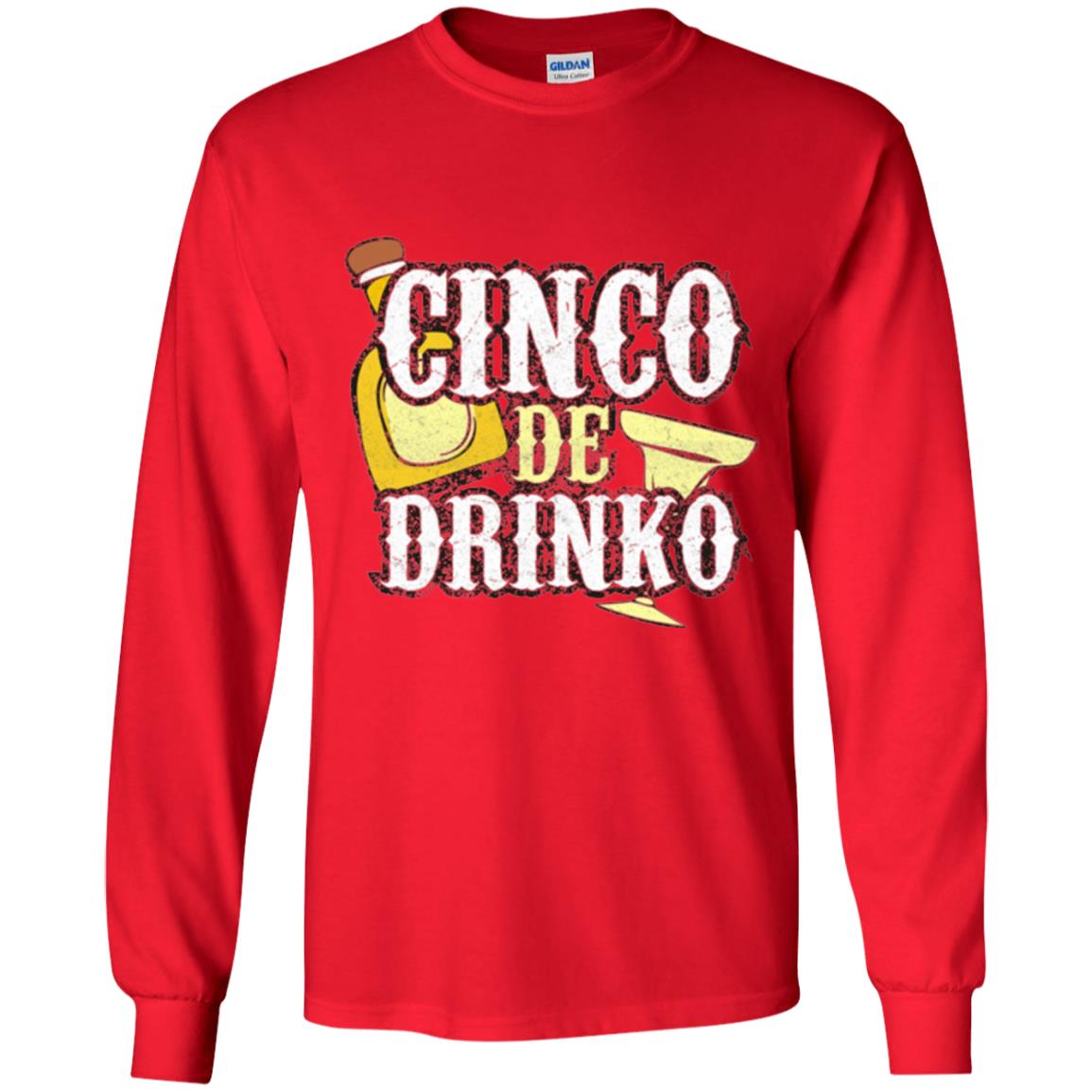 Funny Cinco De Mayo Drinko Celebration T-shirt Red