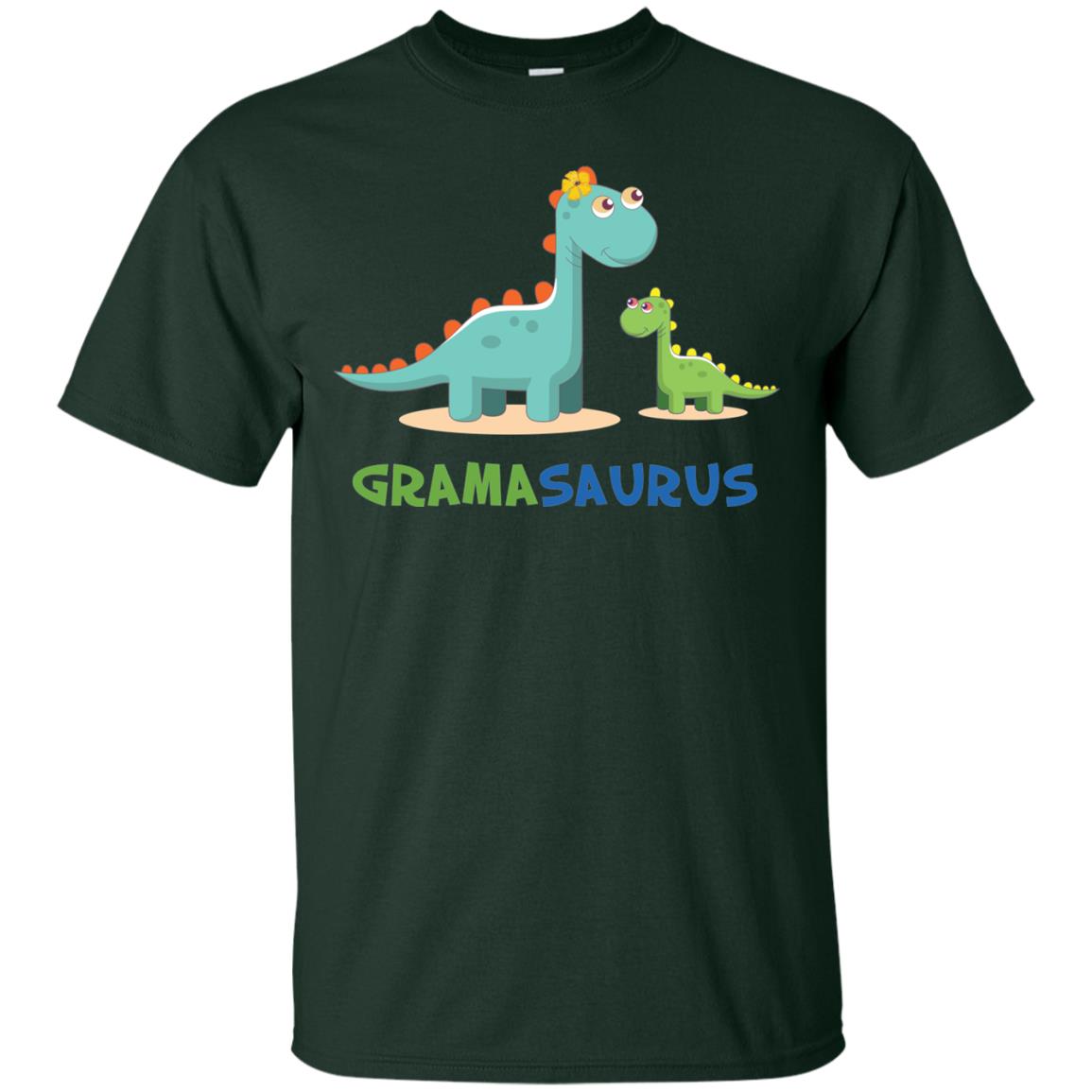 Gramasaurus Grandmom Grandma Shirt Forest
