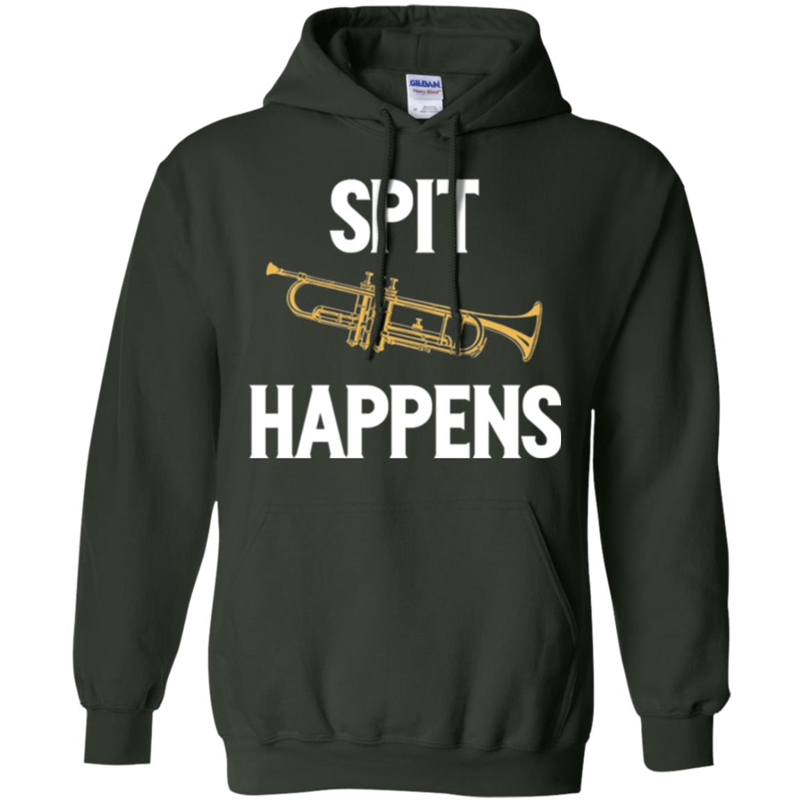 Trumpet Players T-shirt Spit Happens Forest Green