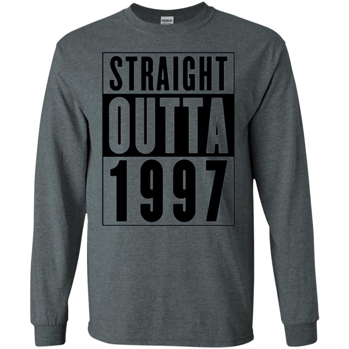 Straight Outta 1997 Cool 21st Birthday T-shirt Dark Heather