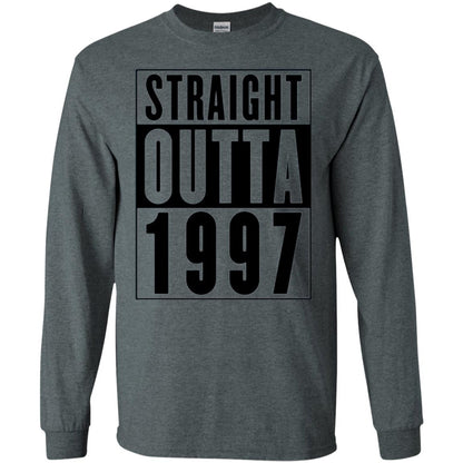 Straight Outta 1997 Cool 21st Birthday T-shirt Dark Heather
