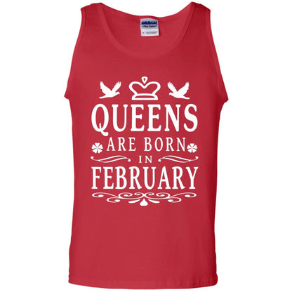 Birthday T-shirt Queens Are Born In February Red