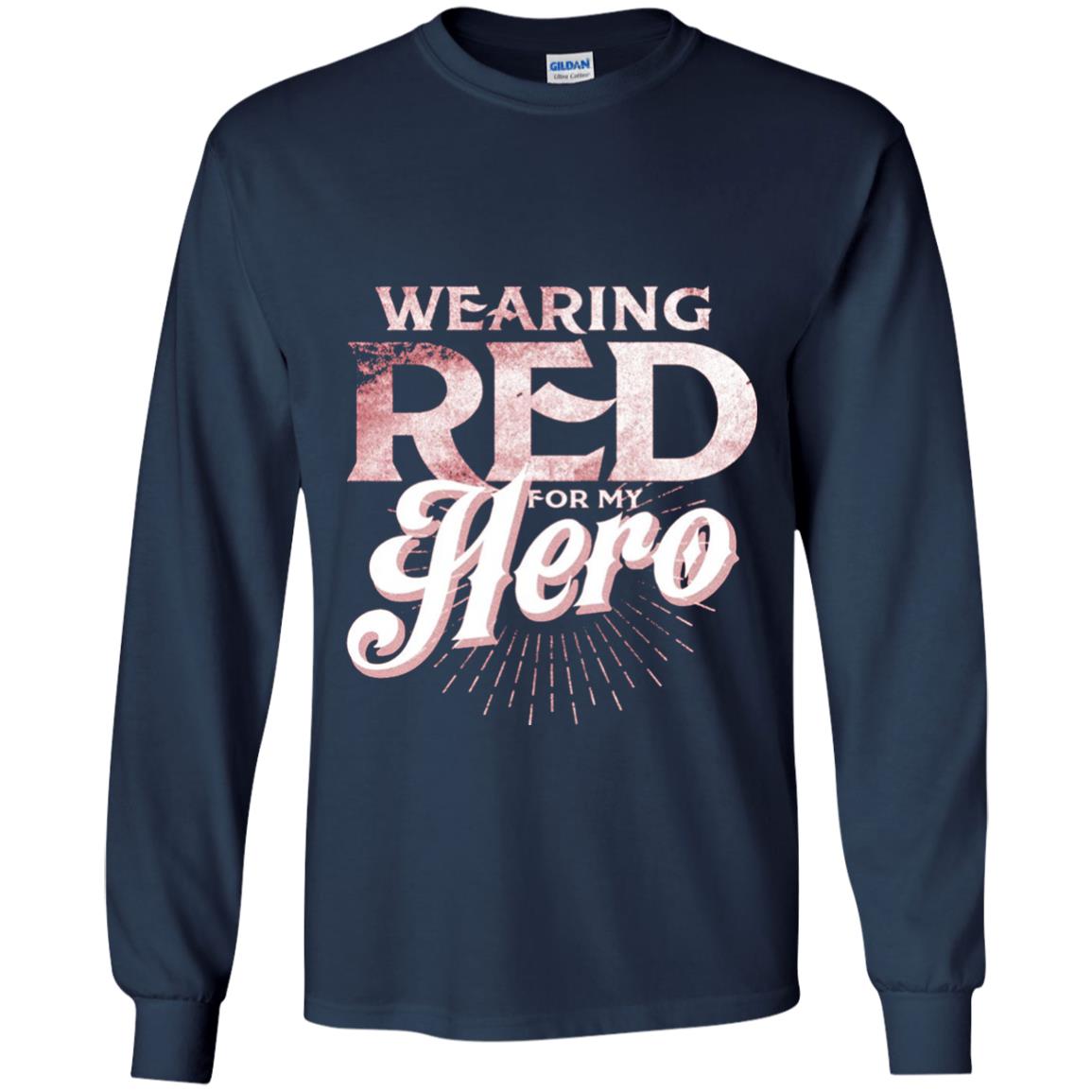 Wearing Red For My Hero Proud Us Army Shirt Navy