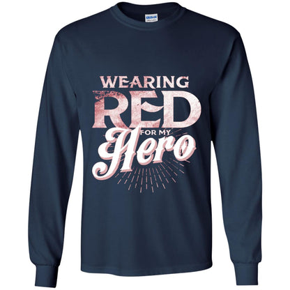 Wearing Red For My Hero Proud Us Army Shirt Navy