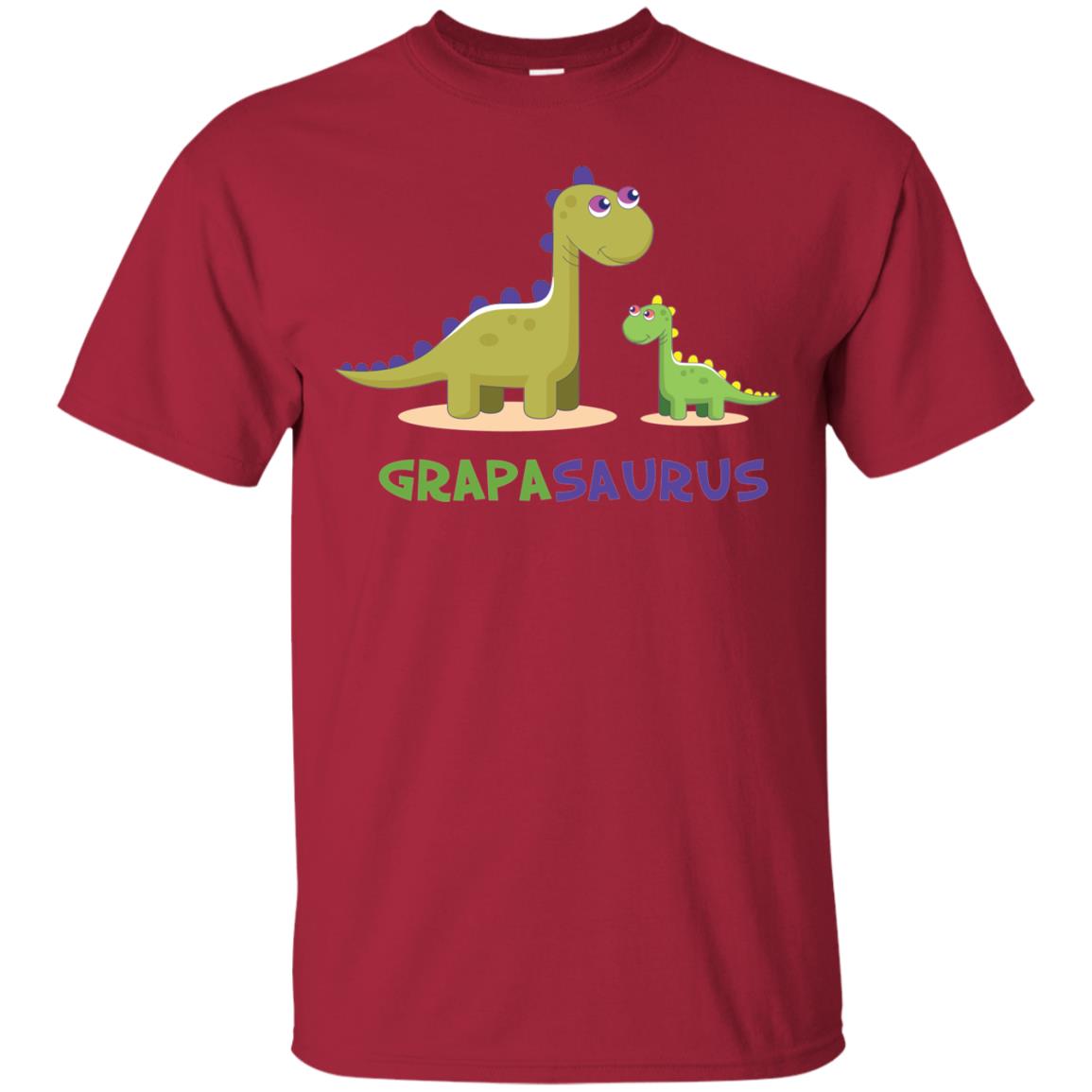 Grapasaurus Granddad Grandpa Shirt Cardinal
