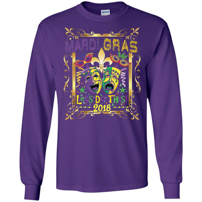Fleur Symbol New Orleans Parade Mardi Gras T-shirt Purple