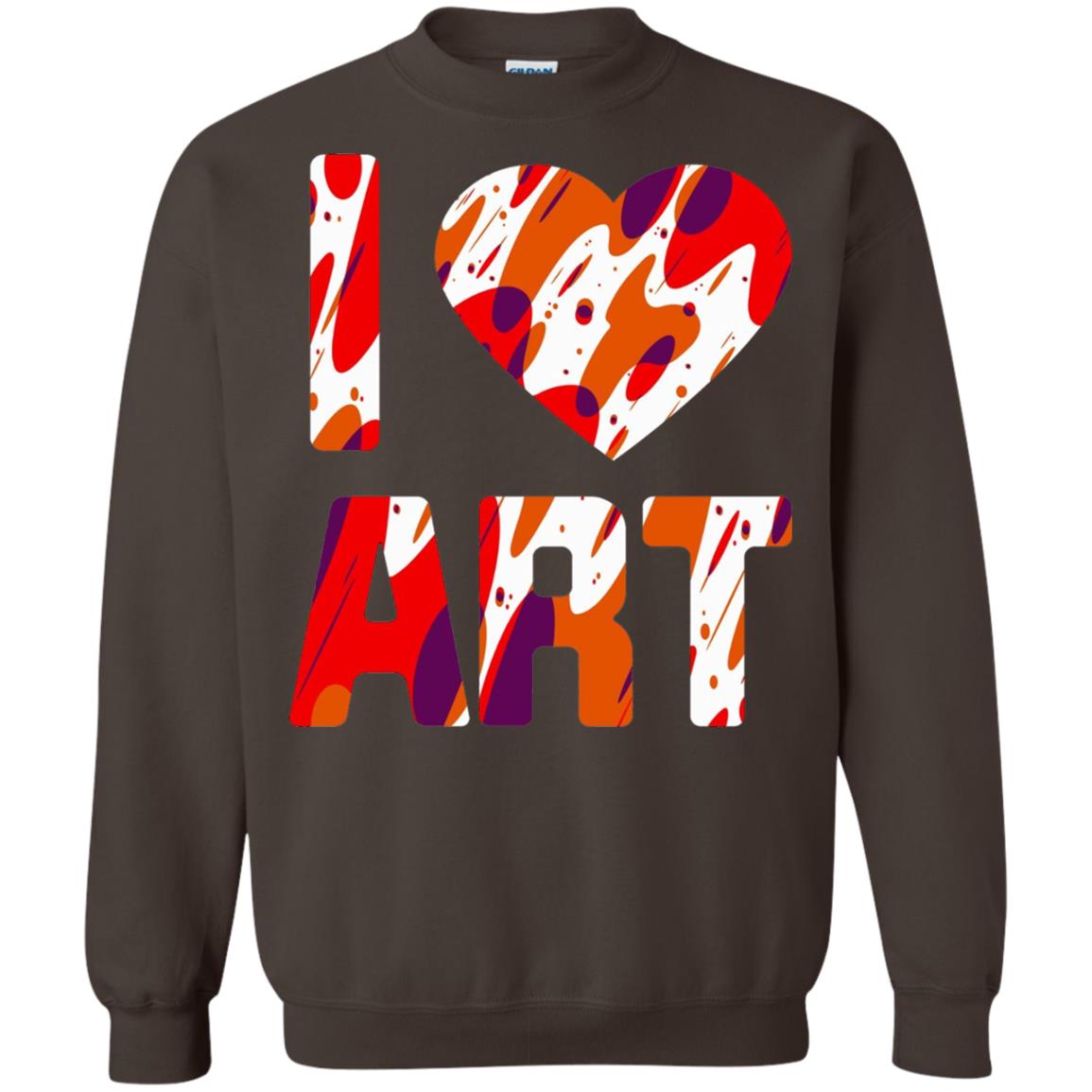 Artist T-shirt I Love Art Dark Chocolate