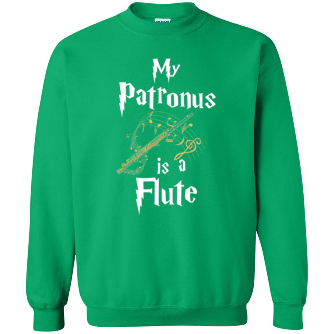 Musician T-shirt My Patronus Is A Flute Irish Green