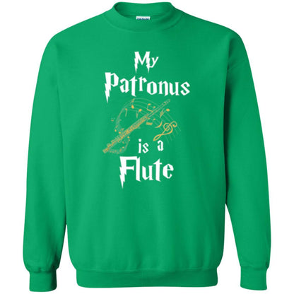 Musician T-shirt My Patronus Is A Flute Irish Green