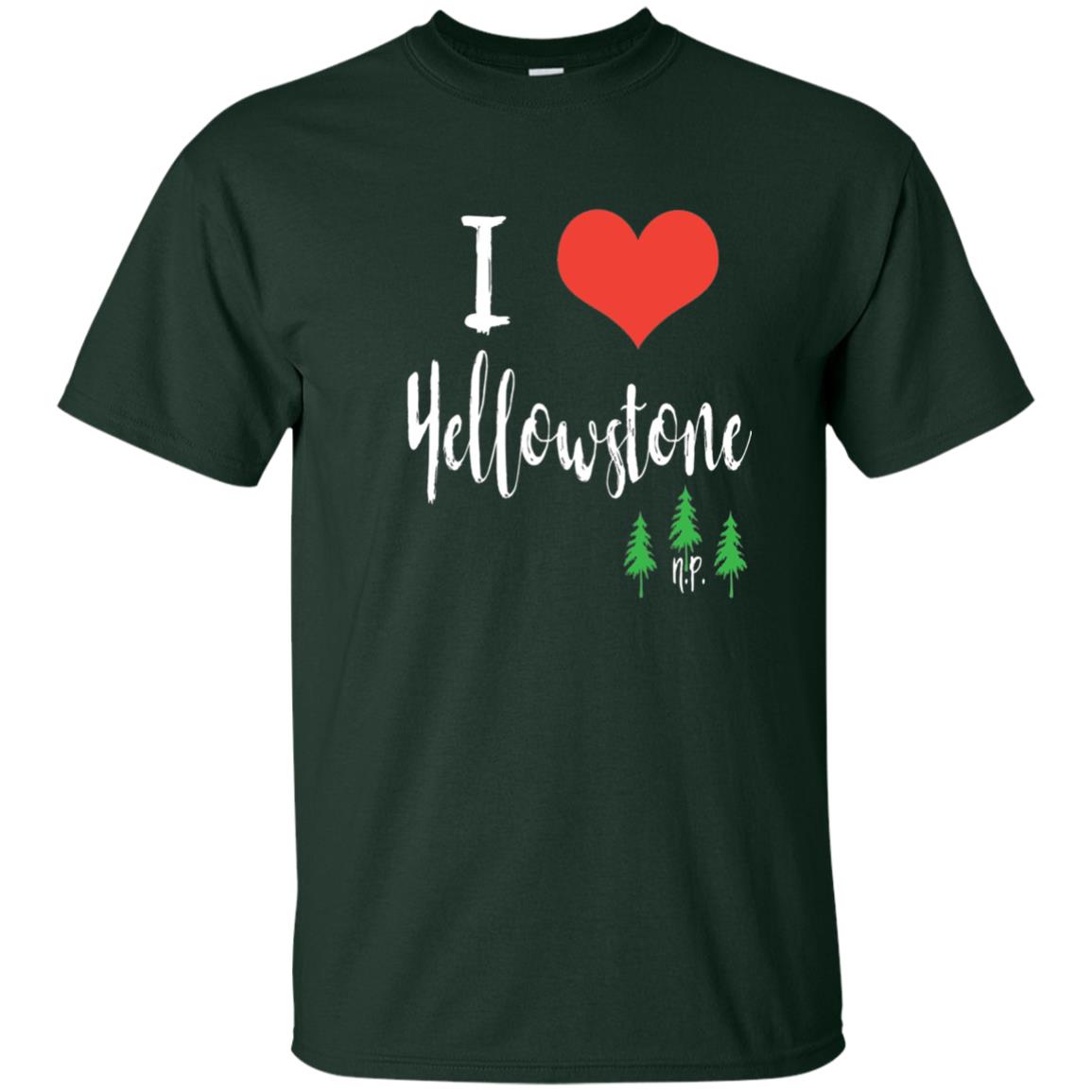 I Love Yellowstone National Park T-shirt Forest
