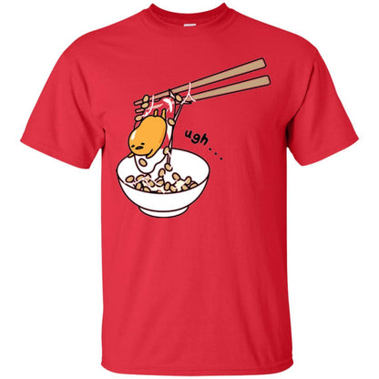 Film T-shirt Gudetama Chopsticks Red