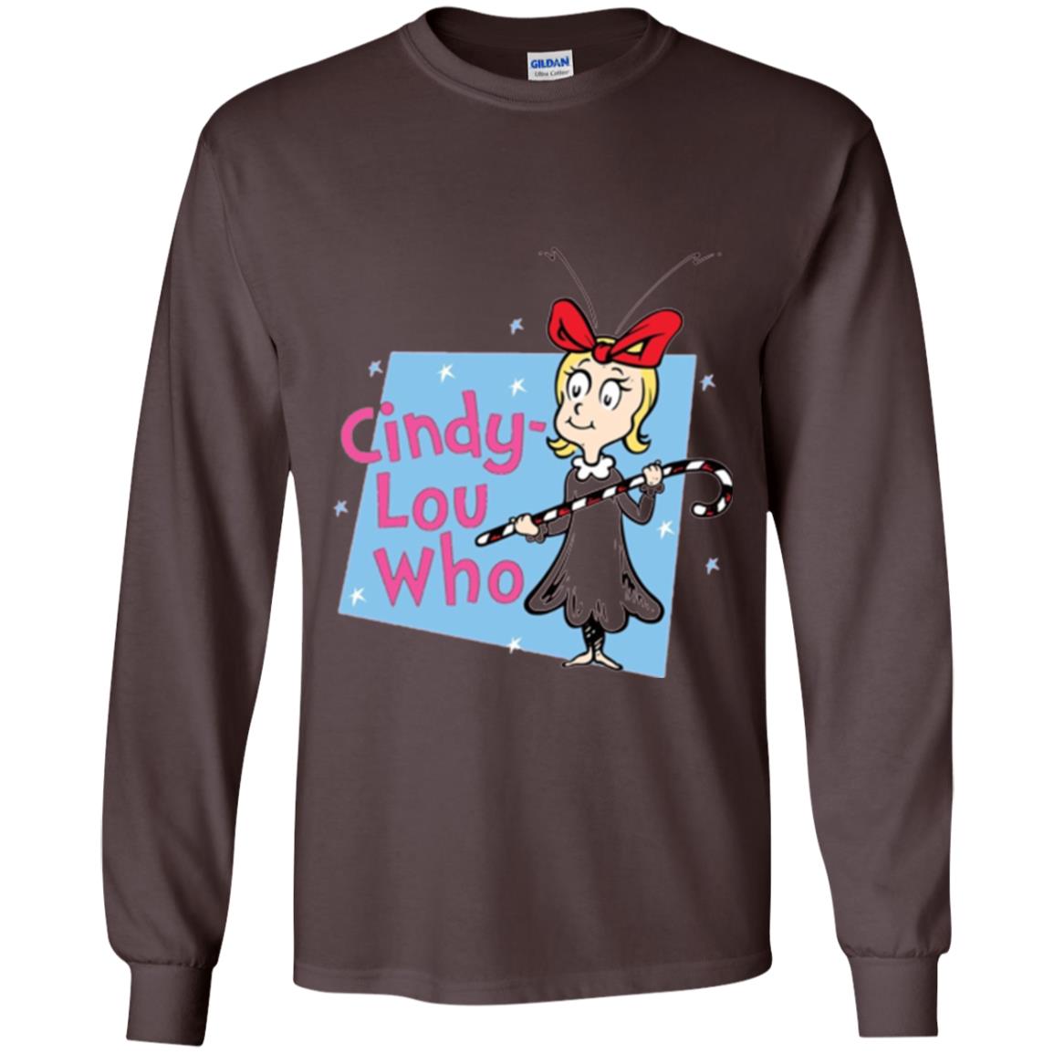 Dr. Seuss Cindy-lou Who Book Lover T-shirt Dark Chocolate