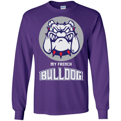 Dog Lover T-shirt My French Bulldog Purple