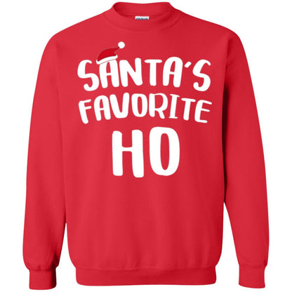 Christmas T-shirt Santa's Favorite Ho T-shirt Red
