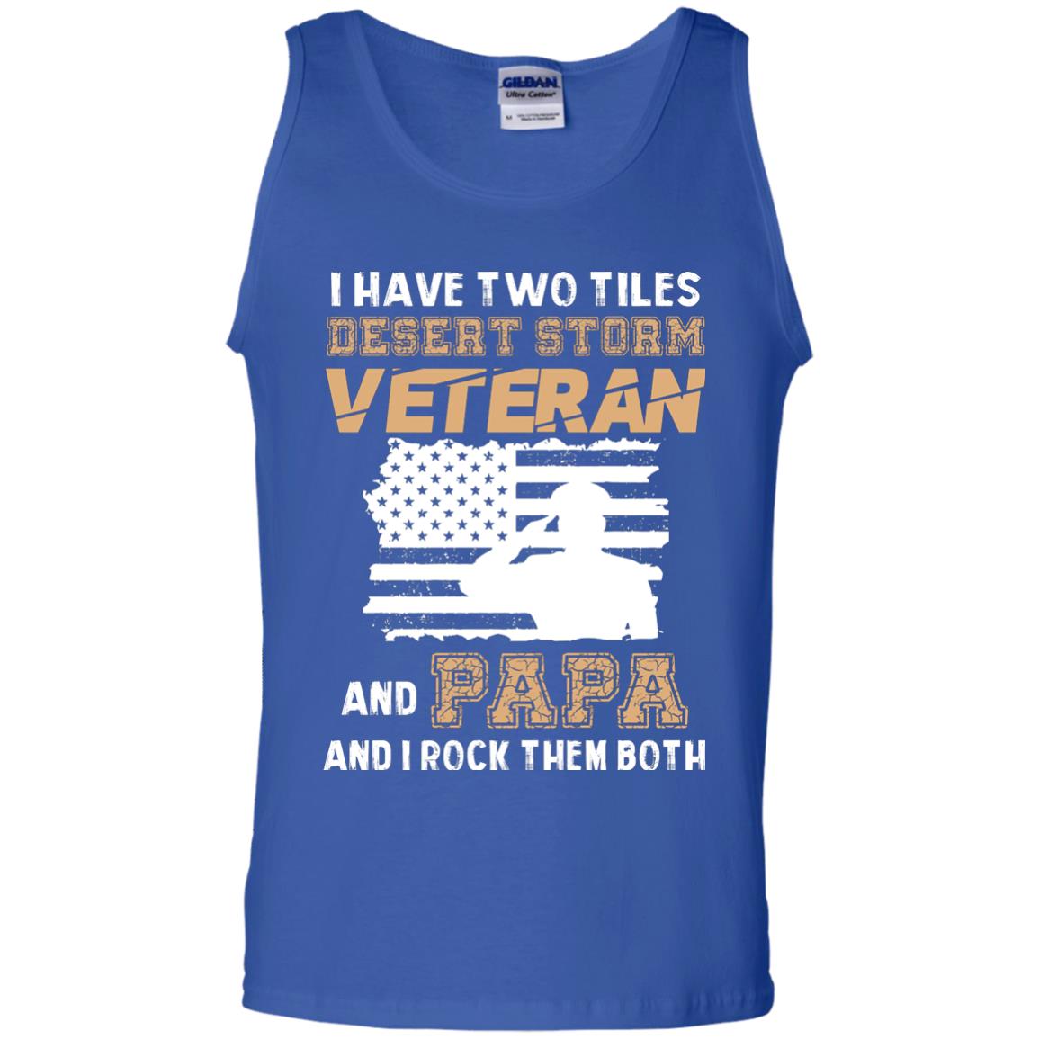 Veteran And Papa And I Rock Them Both Veteran Papa Shirt Royal