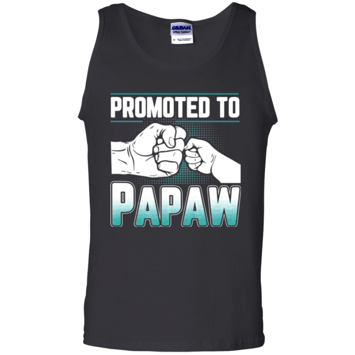 Promoted To Papaw Papa T-shirt Black