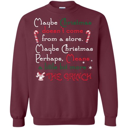 Christmas T-shirt Maybe Christmas Doesn't Come From A Store Maroon