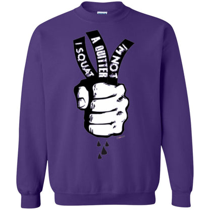 Fitnoquit T-shirt Im Not A Quitter Im Squat Gym Purple