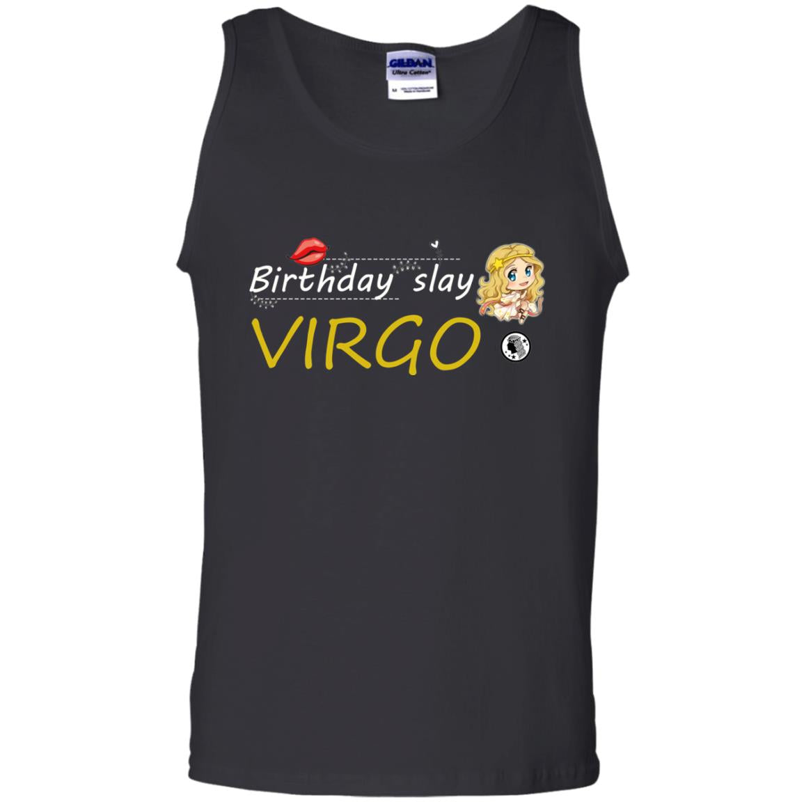 Cute Virgo Girl Birthday Lip Slay T-shirt Black