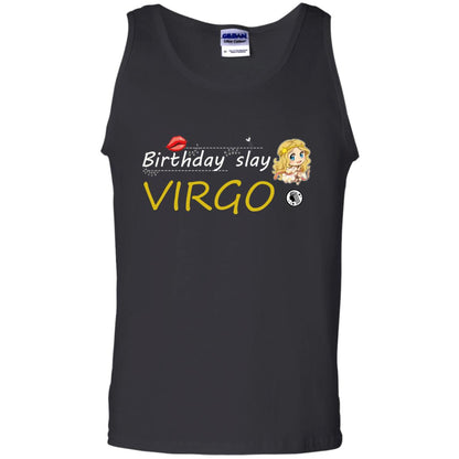 Cute Virgo Girl Birthday Lip Slay T-shirt Black