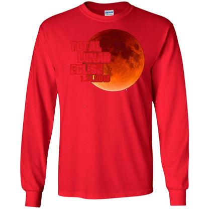 Blood Moon T-shirt Total Lunar Eclipse 1.31.2018 Red