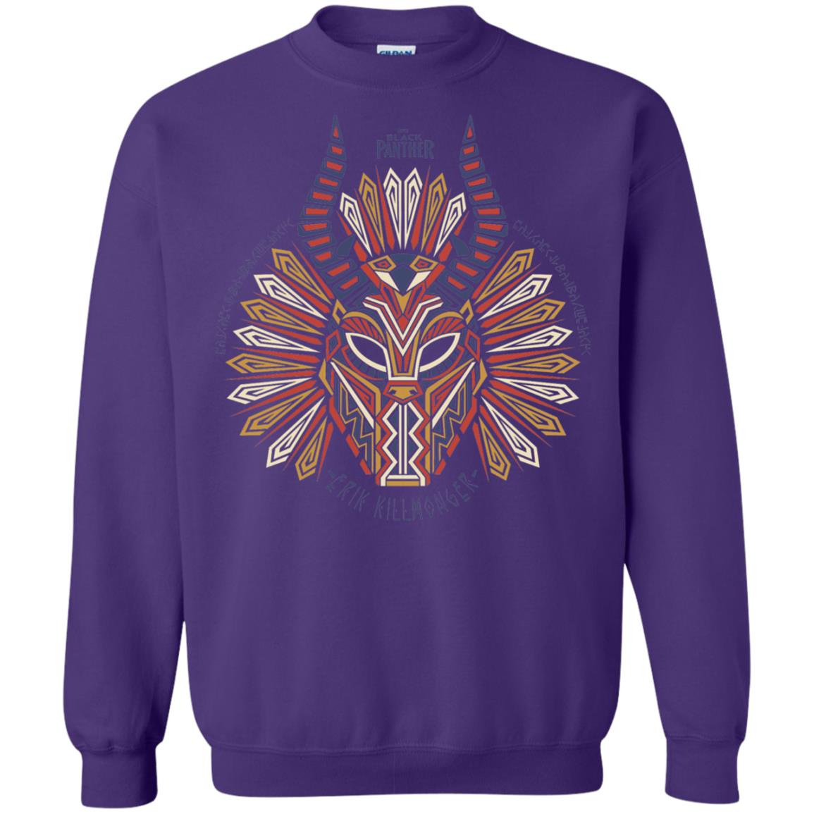 Black Panther Movie Geo Killmonger Movie Lover T-shirt Purple