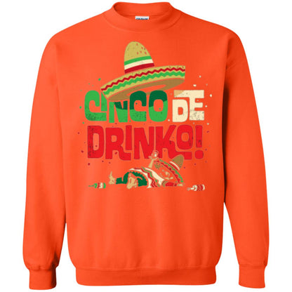 Cinco De Drinko Cinco De Mayo Drink Lover T-shirt Orange