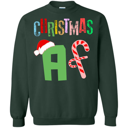 Chrismas Af X-mas Gift Shirt For Mens Or Womens Forest Green