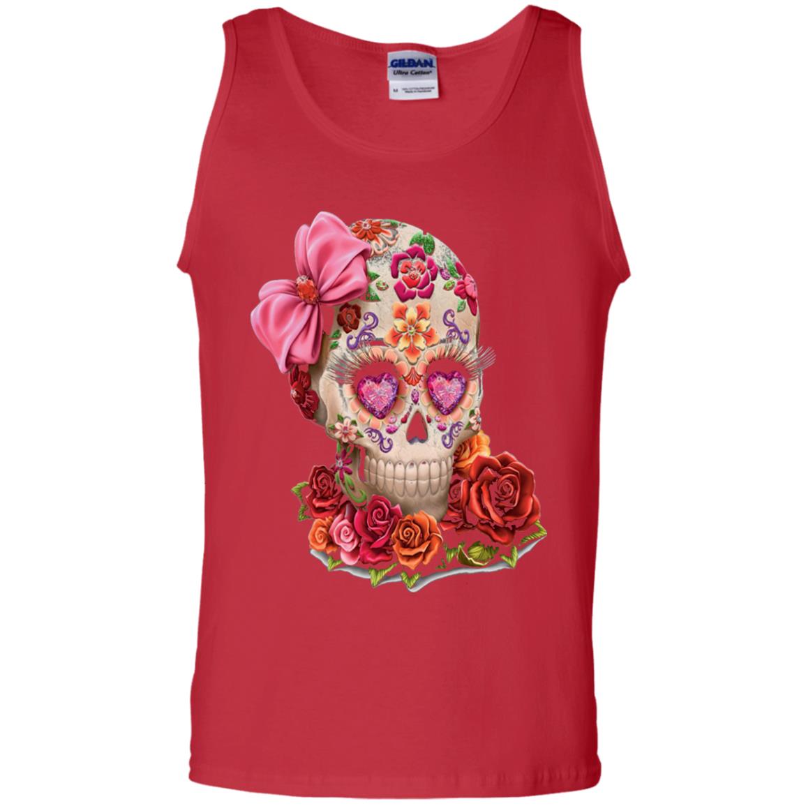 Cinco De Mayo Skull Women Flower Shirt Red