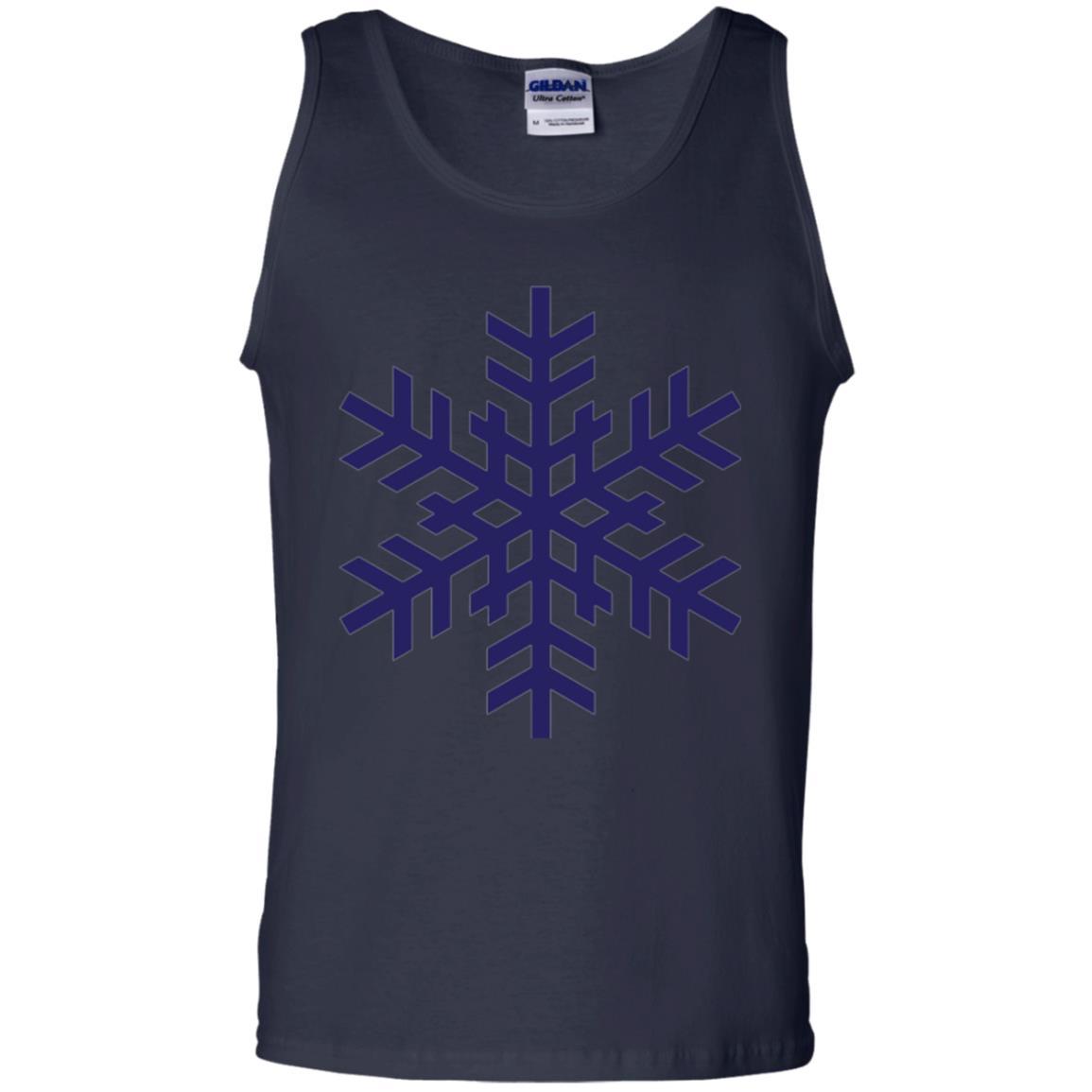 Christmas T-shirt Navy Blue Snowflake T-shirt Navy