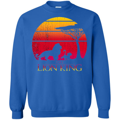 Cartoon T-shirt Lion King Vintage Sunset Royal