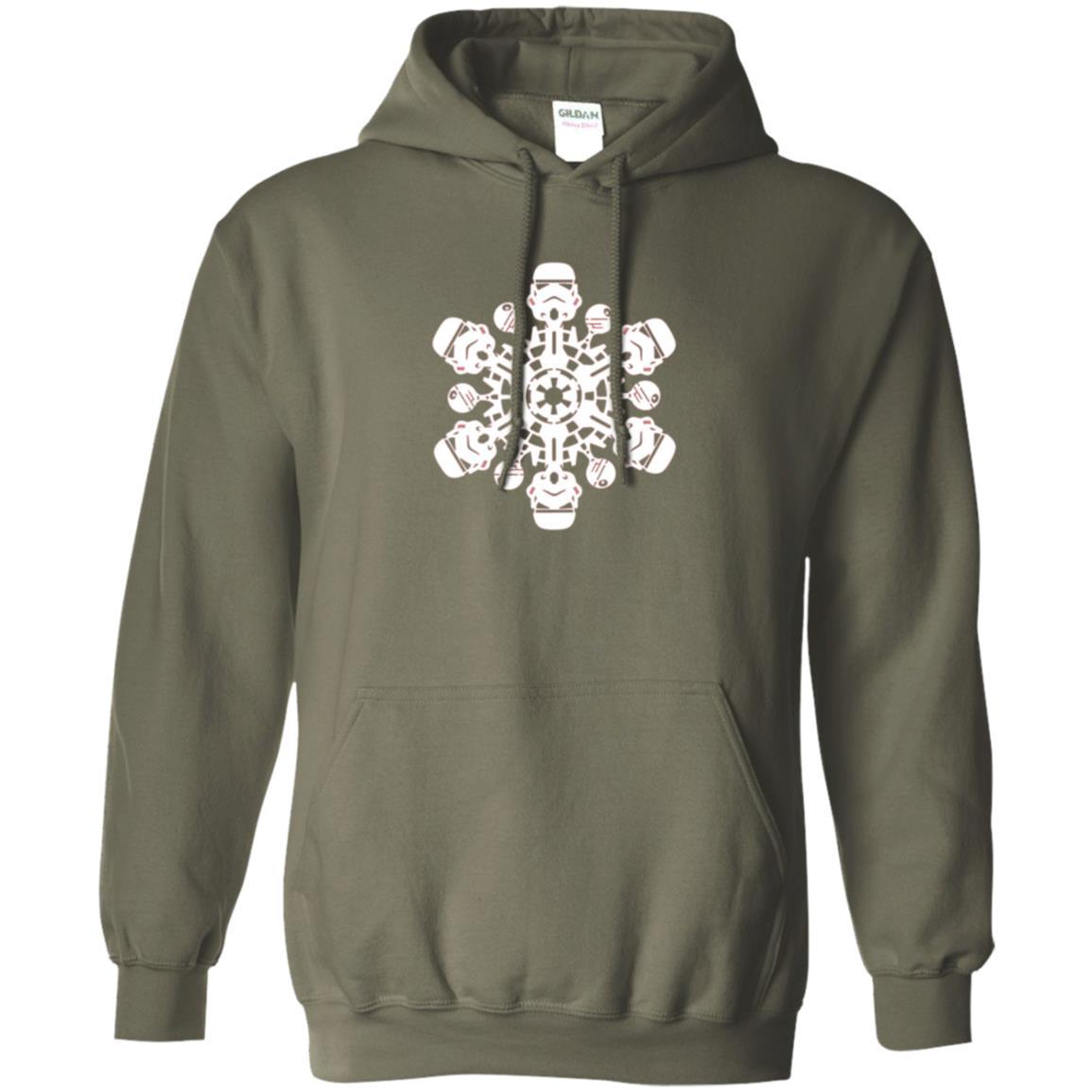 Film T-shirt Star Wars Stormtrooper Christmas Snowflake Graphic Military Green