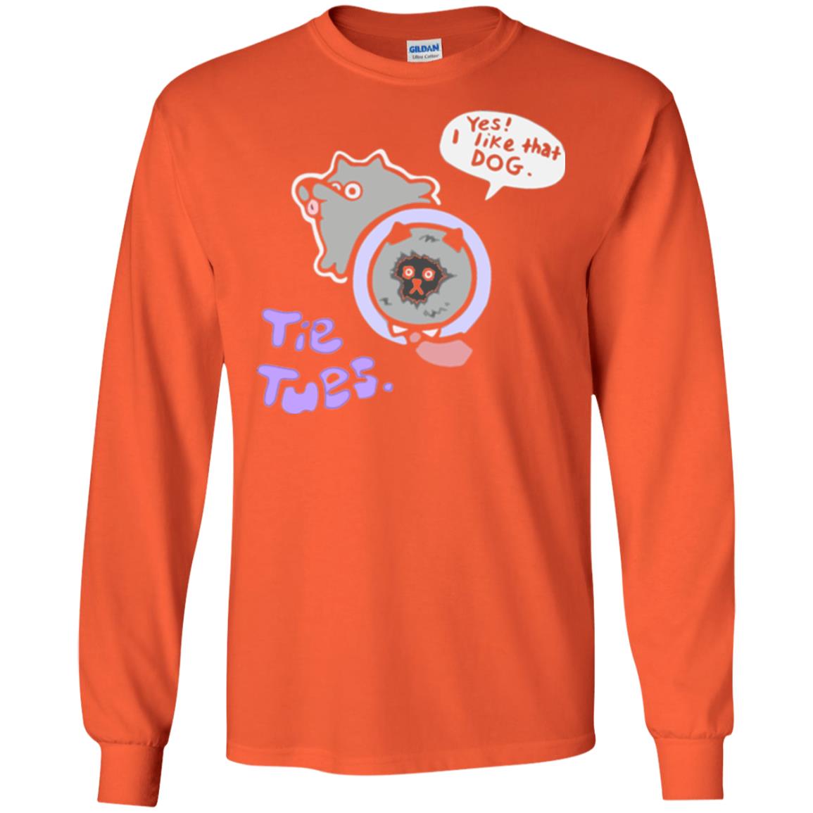 Yes I Like That Dog Tietuesday Dog Lover T-shirt Orange