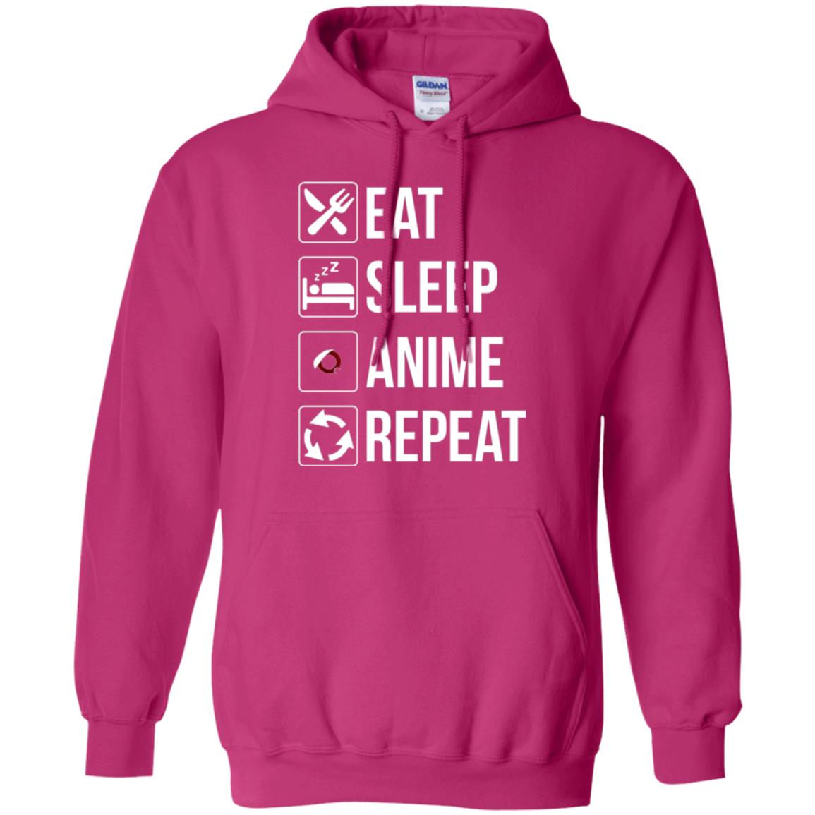 Anime Lovers T-shirt Eat Sleep Anime Repeat Heliconia