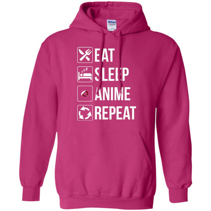 Anime Lovers T-shirt Eat Sleep Anime Repeat Heliconia