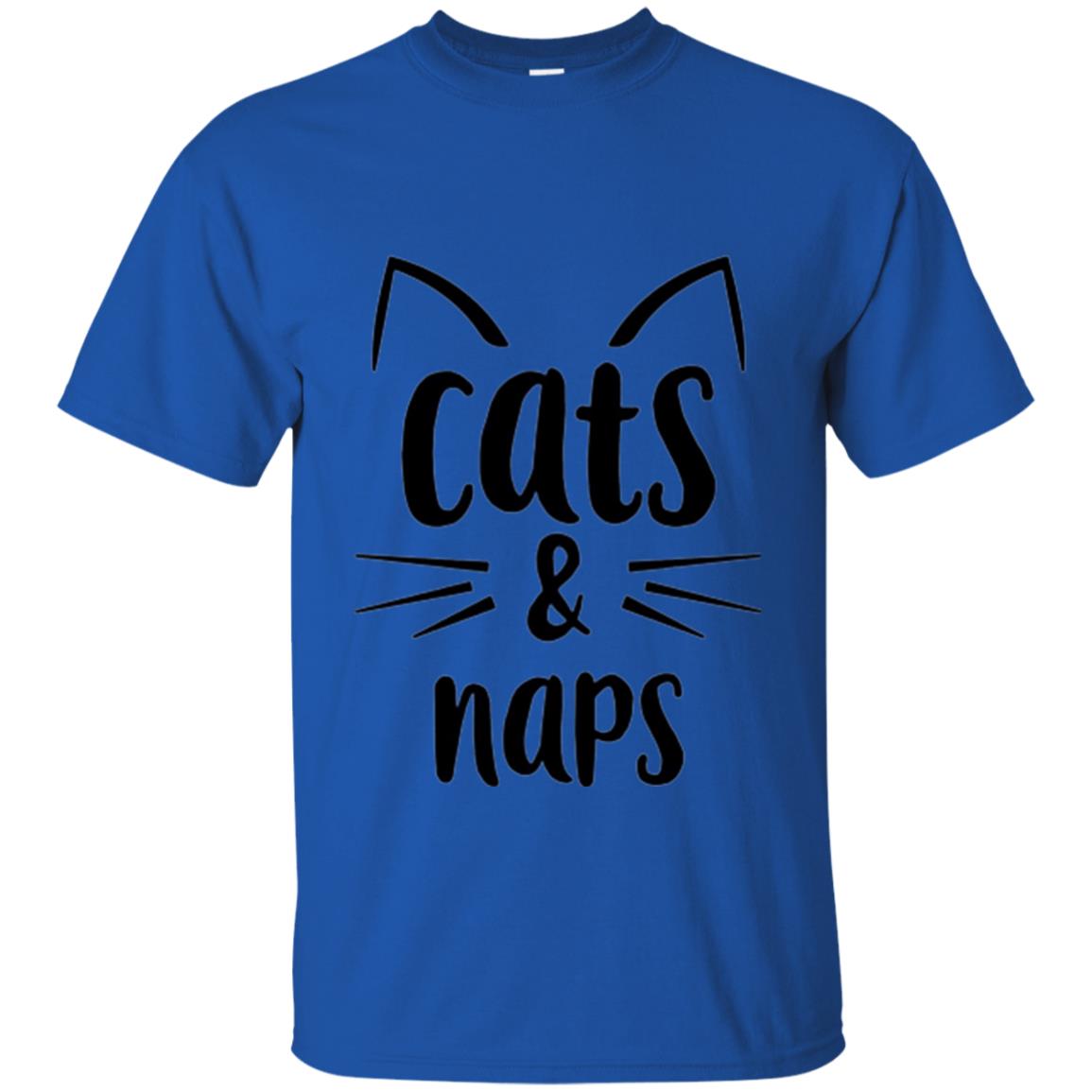 Cats And Naps Lovers T-shirt Royal
