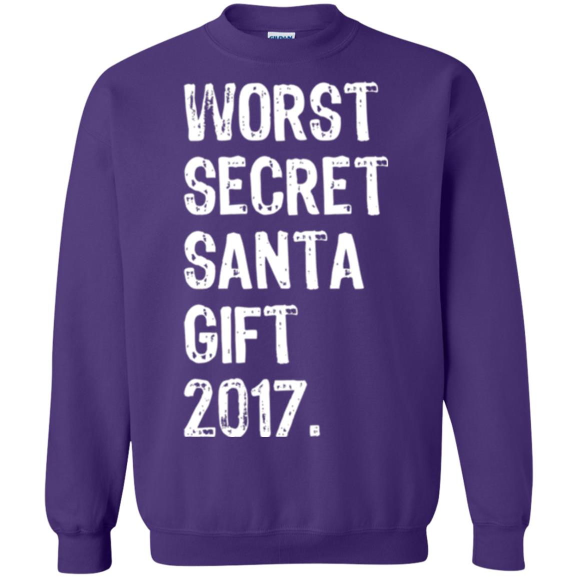 Christmas T-shirt Worst Secret Santa Gift 2017 Purple