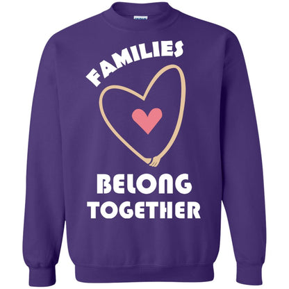 Families Belong Together Shirt For Members Of Family Purple