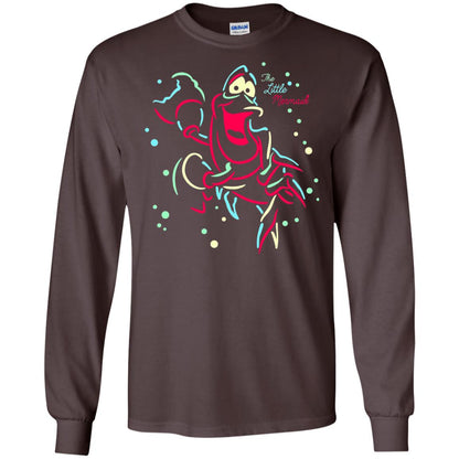 Disney Little Mermaid Neon Sebastian Graphic T-shirt Dark Chocolate