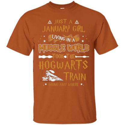 Just A January Girl Living In A Muggle World Took The Hogwarts Train Going Any Where Texas Orange