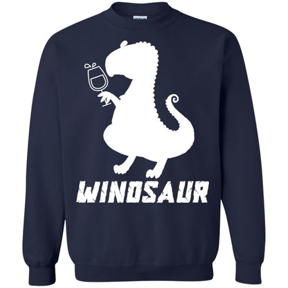 Drinking Party T-shirt Winosaur Wine Dinosaur Navy