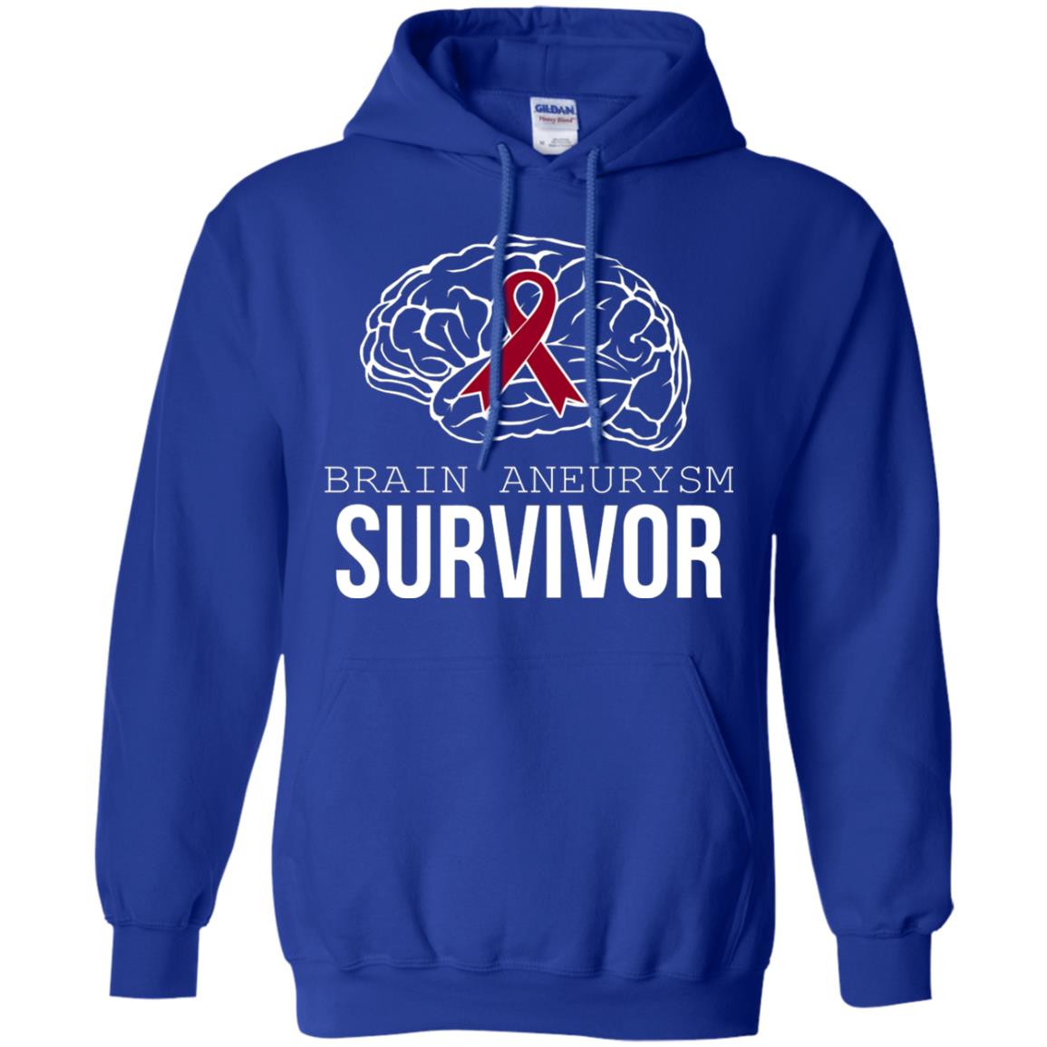 Brain Aneurysm Survivor T-shirt Royal